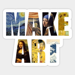 MAKE ART Sticker